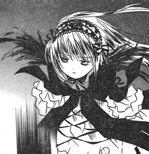 Rating: Safe Score: 0 Tags: 1girl black_wings closed_mouth dress floating_hair frills greyscale hairband image long_hair long_sleeves looking_afar looking_at_viewer monochrome ribbon simple_background solo suigintou upper_body very_long_hair white_background wings User: admin