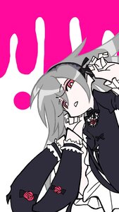 Rating: Safe Score: 0 Tags: 1girl black_dress dress flower frilled_sleeves frills gothic_lolita image lolita_fashion long_hair long_sleeves open_mouth pink_background pink_eyes red_eyes red_flower red_rose ribbon rose solo suigintou User: admin