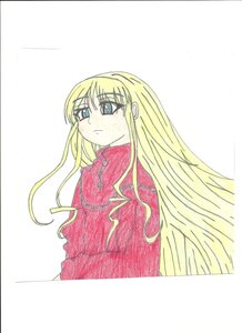 Rating: Safe Score: 0 Tags: 1girl bangs blonde_hair blue_eyes eyebrows_visible_through_hair image long_hair long_sleeves shinku simple_background solo traditional_media upper_body very_long_hair white_background User: admin