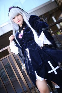 Rating: Safe Score: 0 Tags: 1girl 3d bangs blurry blurry_background depth_of_field dress frills gothic_lolita hairband lolita_fashion lolita_hairband long_hair long_sleeves looking_at_viewer solo standing suigintou User: admin