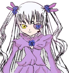 Rating: Safe Score: 0 Tags: 1girl barasuishou blue_eyes blue_flower blue_rose dress eyepatch flower image long_hair purple_flower purple_rose ribbon rose silver_hair solo very_long_hair yellow_eyes User: admin