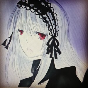 Rating: Safe Score: 0 Tags: 1girl bangs black_ribbon closed_mouth eyebrows_visible_through_hair hairband image long_hair looking_at_viewer portrait red_eyes ribbon solo suigintou User: admin