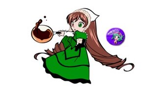 Rating: Safe Score: 0 Tags: 1girl brown_hair dress drill_hair frills green_dress green_eyes hat heterochromia image long_hair long_sleeves open_mouth simple_background solo suiseiseki twin_drills very_long_hair watering_can white_background User: admin