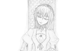 Rating: Safe Score: 0 Tags: 1girl akemi_homura choker closed_eyes dress flower hairband image jewelry long_hair long_sleeves monochrome ribbon simple_background solo suigintou upper_body white_background User: admin