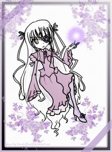 Rating: Safe Score: 0 Tags: 1girl barasuishou dress eyepatch flower frills full_body hair_ribbon image long_hair long_sleeves looking_at_viewer purple_flower purple_rose ribbon rose solo standing very_long_hair yellow_eyes User: admin