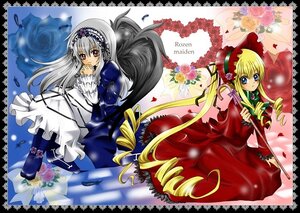 Rating: Safe Score: 0 Tags: 2girls blonde_hair blue_eyes dress drill_hair flower frills hairband image letterboxed long_hair long_sleeves looking_at_viewer multiple_girls pair petals red_dress rose shinku silver_hair suigintou very_long_hair wings User: admin