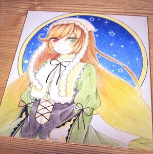 Rating: Safe Score: 0 Tags: 1girl brown_hair dress frills green_dress green_eyes heterochromia image long_hair long_sleeves looking_at_viewer red_eyes ribbon shikishi smile solo suiseiseki traditional_media very_long_hair watercolor_(medium) User: admin