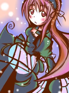 Rating: Safe Score: 0 Tags: 1girl :o auto_tagged blush dress frills hairband image lolita_hairband long_hair long_sleeves looking_at_viewer pink_hair solo suigintou very_long_hair wings User: admin