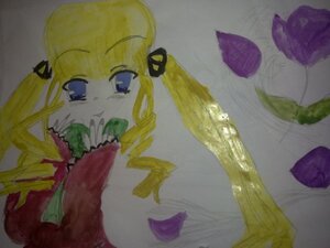 Rating: Safe Score: 0 Tags: 1girl blonde_hair blue_eyes flower fruit grapes image leaf long_hair plant shinku solo upper_body User: admin