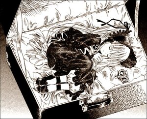 Rating: Safe Score: 0 Tags: 1girl closed_eyes doll_joints dress frills gothic_lolita hairband image joints lolita_fashion long_hair long_sleeves lying monochrome rose shinku sleeping solo suigintou very_long_hair User: admin