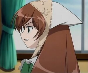 Rating: Safe Score: 0 Tags: 1girl blurry blush braid brown_hair curtains depth_of_field from_side grin head_scarf image indoors profile smile solo suiseiseki User: admin