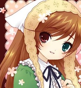 Rating: Safe Score: 0 Tags: 1girl blush brown_hair dress frills green_dress head_scarf heterochromia image long_hair long_sleeves looking_at_viewer red_eyes ribbon smile solo suiseiseki upper_body User: admin