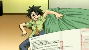 Rating: Safe Score: 0 Tags: 1boy :d belt black_hair glasses human indoors open_mouth pants sakurada_jun screenshot shirt short_sleeves solo User: admin