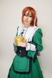 Rating: Safe Score: 0 Tags: 1girl cup dress frills green_dress holding holding_cup long_sleeves looking_at_viewer solo suiseiseki User: admin