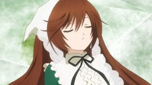 Rating: Safe Score: 0 Tags: 1girl black_ribbon brown_hair closed_eyes dress frills head_scarf image long_hair outdoors rain ribbon sleeping solo suiseiseki very_long_hair User: admin