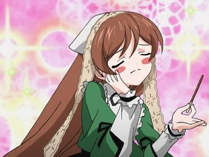 Rating: Safe Score: 0 Tags: 1girl braid brown_hair closed_eyes dress frills green_dress image long_hair long_sleeves solo suiseiseki User: admin