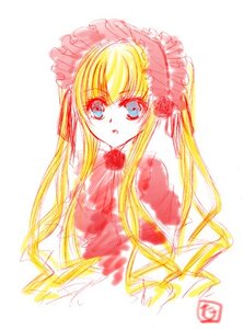 Rating: Safe Score: 0 Tags: 1girl bangs blonde_hair blue_eyes bonnet bow bowtie dress flower image long_hair looking_at_viewer pink_flower pink_rose red_dress red_flower red_rose rose shinku simple_background solo twintails upper_body white_background User: admin