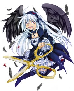 Rating: Safe Score: 0 Tags: 1girl bird black_feathers black_wings crow dove dress feathered_wings feathers flying frills hairband image long_hair long_sleeves open_mouth red_eyes seagull silver_hair smile solo suigintou weapon white_feathers wings User: admin