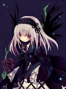Rating: Safe Score: 0 Tags: 1girl artist_request black_wings dress flower frills gothic_lolita hairband headdress image lolita_fashion lolita_hairband long_hair long_sleeves looking_at_viewer pink_eyes red_eyes red_flower red_rose rose rozen_maiden sleeves_past_wrists solo suigintou white_hair wings User: admin