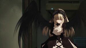 Rating: Safe Score: 0 Tags: 1girl black_dress black_ribbon black_wings dress feathered_wings hairband image lolita_hairband long_hair long_sleeves looking_at_viewer red_eyes ribbon solo suigintou wings User: admin