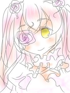 Rating: Safe Score: 0 Tags: 1girl bangs blush closed_mouth flower hair_flower hair_ornament image kirakishou long_hair looking_at_viewer pink_flower pink_hair pink_rose rose smile solo white_rose yellow_eyes User: admin