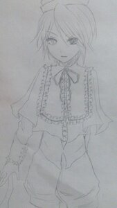 Rating: Safe Score: 0 Tags: 1girl alice_margatroid capelet frills greyscale image looking_at_viewer monochrome short_hair solo souseiseki traditional_media User: admin