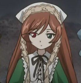 Rating: Safe Score: 0 Tags: 1girl black_ribbon braid brown_hair dress expressionless frills green_dress hat heterochromia image long_hair long_sleeves looking_at_viewer neck_ribbon red_eyes simple_background solo suiseiseki User: admin
