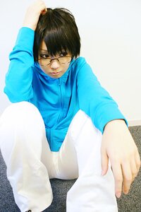 Rating: Safe Score: 0 Tags: 1boy black_hair glasses hood solo underwear User: admin