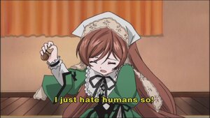 Rating: Safe Score: 0 Tags: 1girl brown_hair closed_eyes dress frills green_dress head_scarf image long_hair long_sleeves open_mouth parody ribbon solo suiseiseki User: admin