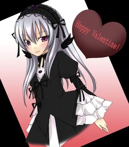 Rating: Safe Score: 0 Tags: 1girl black_dress black_ribbon blush cowboy_shot detached_collar dress frilled_sleeves frills hairband happy_valentine heart image juliet_sleeves letterboxed lolita_hairband long_hair long_sleeves looking_at_viewer pink_background pink_eyes puffy_sleeves purple_eyes ribbon rozen_maiden silver_hair simple_background smile solo suigintou takami_ryou valentine wings User: admin