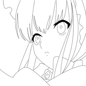 Rating: Safe Score: 0 Tags: 1girl bangs blush bow eyebrows_visible_through_hair greyscale hair_between_eyes image lineart looking_at_viewer monochrome shinku simple_background solo white_background User: admin