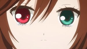 Rating: Safe Score: 0 Tags: 1girl brown_hair close-up crazy_eyes eyebrows_visible_through_hair eyes face image looking_at_viewer red_eyes simple_background solo suiseiseki white_background User: admin