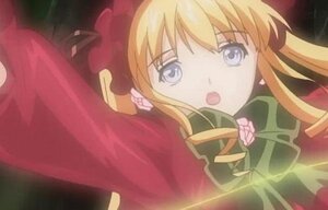 Rating: Safe Score: 0 Tags: 1girl :o blonde_hair blue_eyes bow drill_hair flower image long_hair long_sleeves looking_at_viewer open_mouth pink_flower pink_rose rose shinku solo twin_drills twintails User: admin