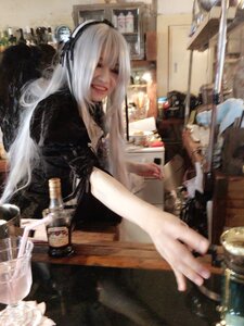 Rating: Safe Score: 0 Tags: 1girl bottle indoors long_hair photo realistic solo suigintou white_hair User: admin