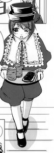 Rating: Safe Score: 0 Tags: 1girl blush capelet cup frills full_body greyscale hat image long_sleeves monochrome open_mouth shoes solo souseiseki striped teacup top_hat User: admin