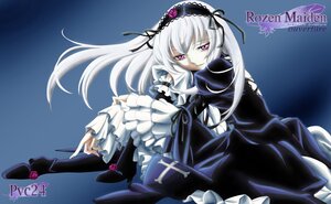 Rating: Safe Score: 0 Tags: 1girl blue_background character_name copyright_name dress flower frilled_sleeves frills hairband image lolita_fashion lolita_hairband long_hair long_sleeves ribbon rose silver_hair solo suigintou weapon wings User: admin
