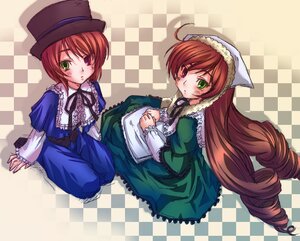 Rating: Safe Score: 0 Tags: 2girls argyle argyle_background argyle_legwear auto_tagged bathroom black_rock_shooter_(character) blanket board_game brown_hair card checkerboard_cookie checkered checkered_background checkered_floor checkered_kimono checkered_scarf checkered_skirt chess_piece chibi_inset cookie diamond_(shape) dress drill_hair flag floor green_eyes hat heterochromia holding_flag image king_(chess) knight_(chess) lolita_fashion long_hair long_sleeves mirror multiple_girls on_floor pair perspective pixel_art plaid_background playing_card race_queen red_eyes reflection reflective_floor role_reversal shide siblings sisters sitting souseiseki stone_floor suiseiseki tile_floor tile_wall tiles top_hat twin_drills twins vanishing_point yagasuri User: admin