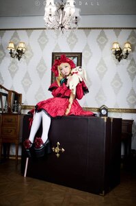 Rating: Safe Score: 0 Tags: 1girl dress flower mirror pantyhose red_dress shinku sitting solo User: admin