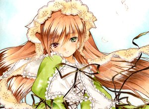 Rating: Safe Score: 0 Tags: 1girl brown_hair dress frills green_dress green_eyes hat heterochromia image long_hair long_sleeves looking_at_viewer lu_petit red_eyes rozen_maiden solo suiseiseki upper_body very_long_hair User: admin