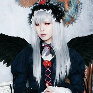 Rating: Safe Score: 0 Tags: 1girl bangs closed_mouth gothic_lolita hairband lips long_hair looking_at_viewer red_eyes solo suigintou upper_body wings User: admin