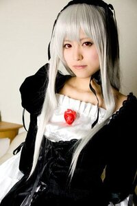 Rating: Safe Score: 0 Tags: 1girl black_dress closed_mouth dress lace lips long_hair photo red_eyes solo suigintou upper_body white_hair User: admin