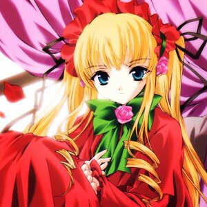 Rating: Safe Score: 0 Tags: 1girl blonde_hair blue_eyes bow bowtie curtains dress drill_hair flower green_bow image long_hair long_sleeves looking_at_viewer petals pink_flower pink_rose red_dress rose rose_petals shinku sidelocks solo twin_drills User: admin