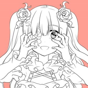 Rating: Safe Score: 0 Tags: 1girl blush eyepatch flower hair_flower hair_ornament hands_on_own_cheeks hands_on_own_face hands_up image kirakishou long_hair long_sleeves monochrome open_mouth rose simple_background smile solo upper_body User: admin