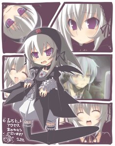 Rating: Safe Score: 0 Tags: 1girl ^^^ ^_^ bags_under_eyes black_wings blush chibi closed_eyes collarbone computer dated dress drooling expressions flower frills grey_hair hairband image long_hair long_sleeves looking_at_viewer multiple_views open_mouth purple_eyes rikumaru rose rozen_maiden smile solo suigintou thighhighs wings User: admin