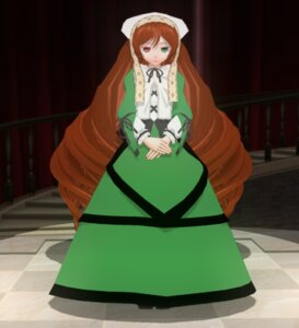 Rating: Safe Score: 0 Tags: 1girl argyle argyle_background brown_hair checkered checkered_background checkered_floor dress drill_hair full_body green_dress green_eyes heterochromia image long_hair long_sleeves looking_at_viewer red_eyes ribbon solo standing suiseiseki tile_floor tiles twin_drills very_long_hair User: admin