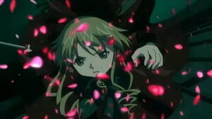 Rating: Safe Score: 0 Tags: 1girl green_hair image looking_at_viewer petals shinku solo User: admin