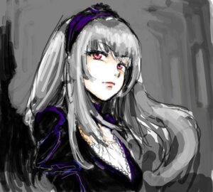 Rating: Safe Score: 0 Tags: 1girl dress frills hairband image long_hair long_sleeves looking_at_viewer pink_eyes silver_hair solo suigintou User: admin