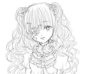 Rating: Safe Score: 0 Tags: 1girl bow dress eyepatch flower greyscale hair_flower hair_ornament image kirakishou lolita_fashion long_hair looking_at_viewer monochrome ribbon rose simple_background solo striped two_side_up upper_body wavy_hair white_background User: admin