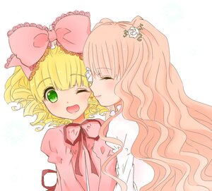 Rating: Safe Score: 0 Tags: 2girls blonde_hair blush bow closed_eyes dress flower green_eyes hair_bow hina_ichigo hinaichigo image kirakishou long_hair multiple_girls one_eye_closed open_mouth pair pink_bow ribbon short_hair smile striped wavy_hair User: admin