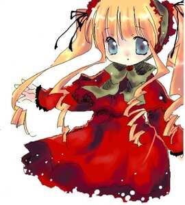 Rating: Safe Score: 0 Tags: 1girl auto_tagged blonde_hair blue_eyes blush bonnet bow bowtie dress drill_hair frills image long_hair long_sleeves looking_at_viewer red_dress shinku simple_background solo twin_drills twintails white_background User: admin